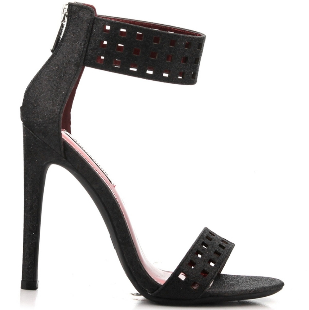 Ladies Black Sparkle Heel